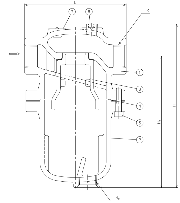 Ductile Iron Drain Seperator Dimensions